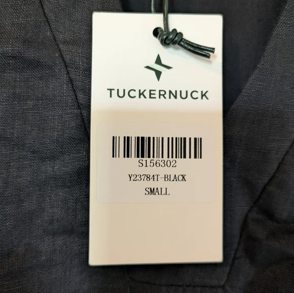 NWT Tuckernuck Black Linen Melanie Mini Dress Small - Picture 7 of 7